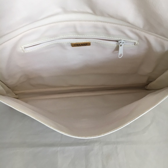 ORLANE white leather clutch - Picture 5 of 8